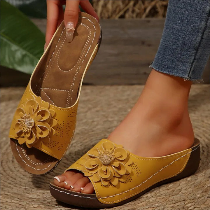 Esmeralda | Women's Slip On Wedge Sandals with Cushioned Comfort