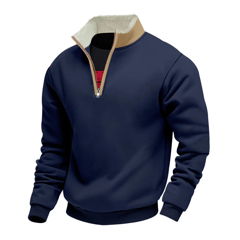 Edcel | Cozy-Lined Quarter Zip Pullover