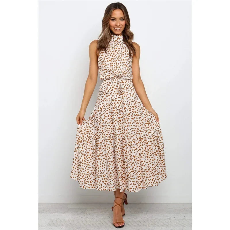 Shaira | Women's Halter Maxi Dress