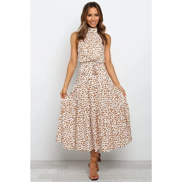 Shaira | Women's Halter Maxi Dress