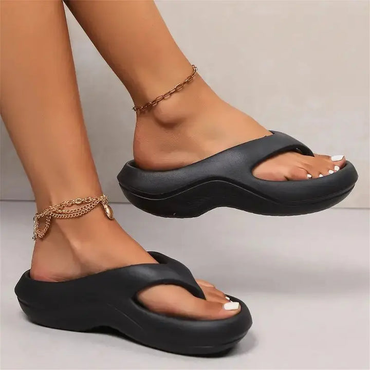 Anica | Women's Platform Flip Flops with Cushioned Non-Slip Sole