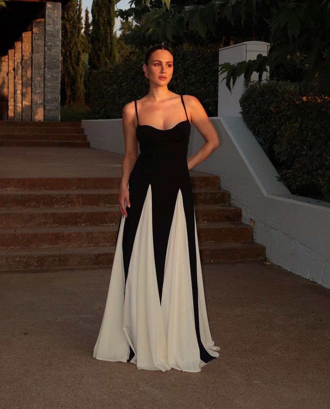 Leticia | Women's Contrast Wedding Guest Maxi Dress