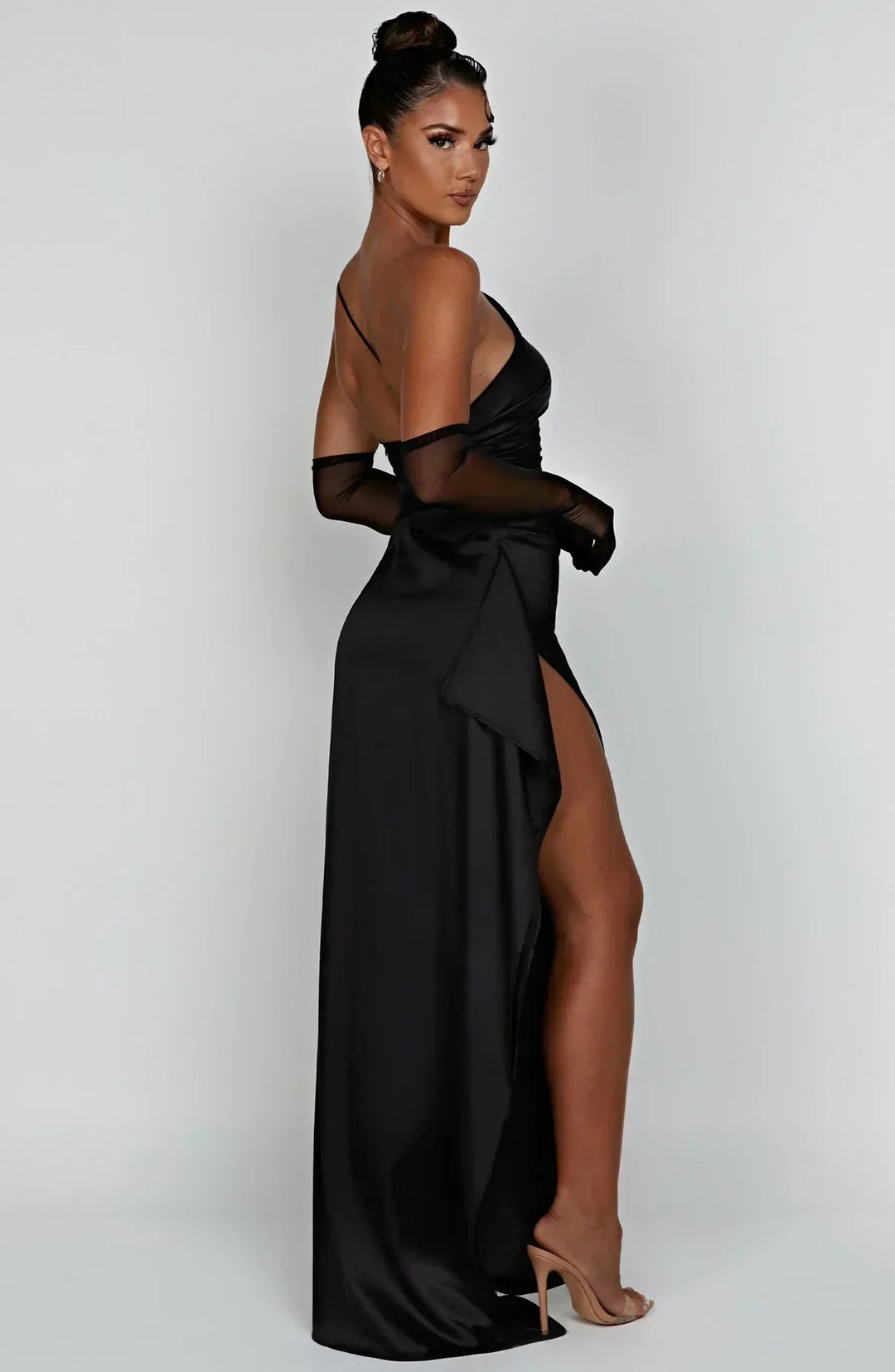 Arielle | Women's One Shoulder Maxi Wedding Guest Dress
