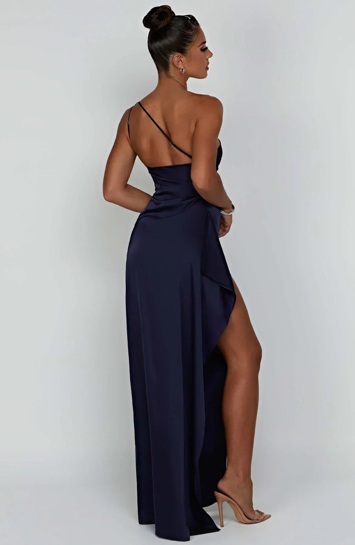 Arielle | Women's One Shoulder Maxi Wedding Guest Dress