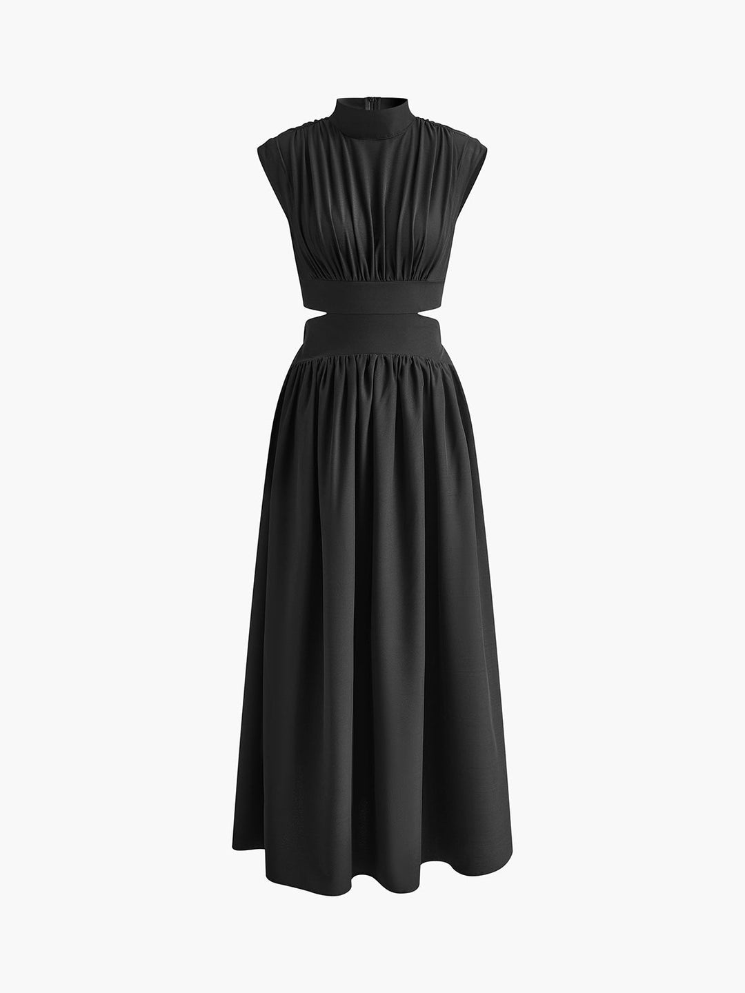 Nadia | Women's Mock Neck Cutout Maxi Dress