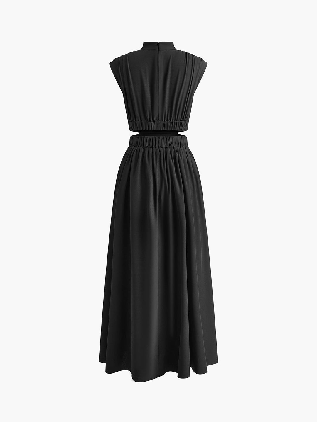 Nadia | Women's Mock Neck Cutout Maxi Dress