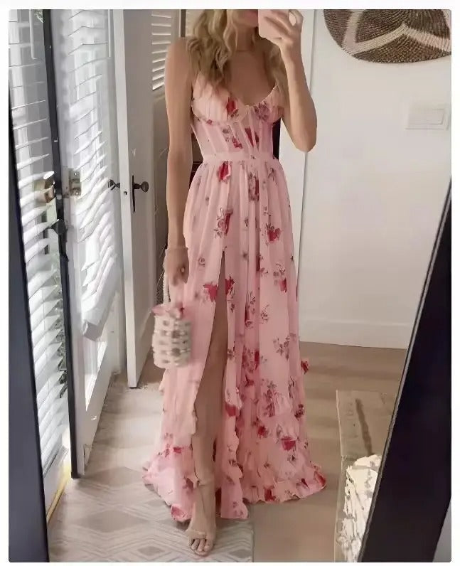 Trixina | Women's Floral Dress with Flowy Romantic Fit