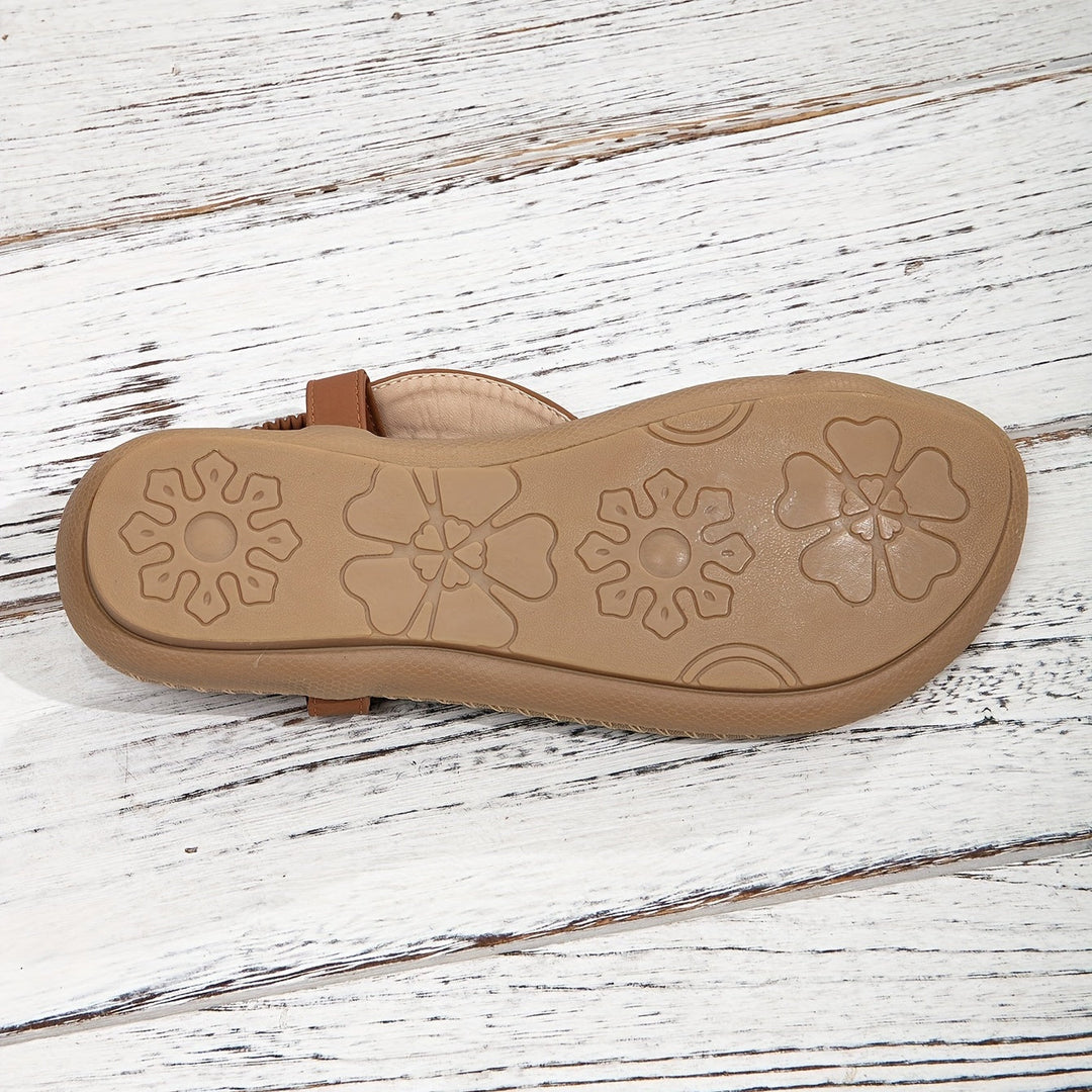 Mariela | Women's Beaded Thong Flat Sandals with Back Strap