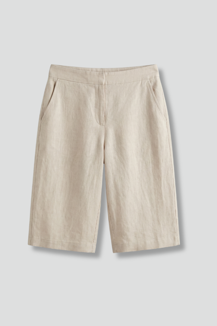 Clara | Women's Linen Straight Leg Shorts