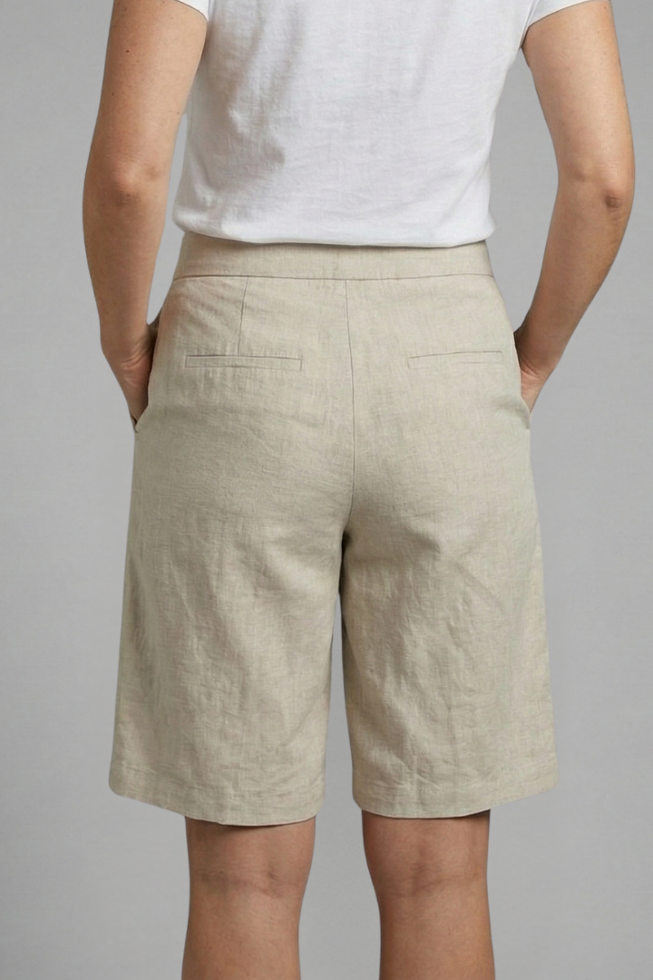 Clara | Women's Linen Straight Leg Shorts