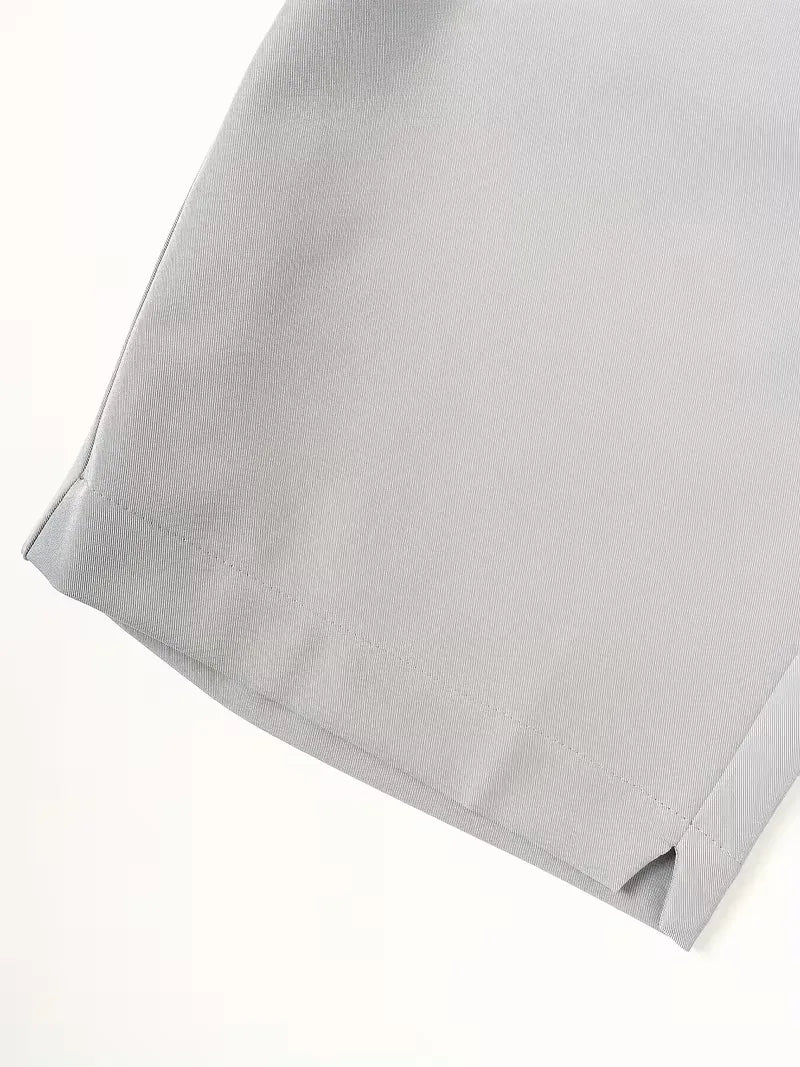 Light gray Cole men's lightweight straight leg shorts in easygoing polyester fabric, perfect for warm days.