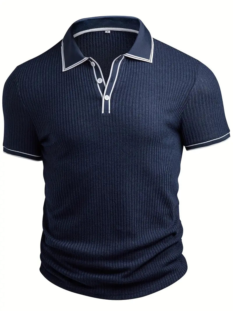 Michael | Men's Ribbed Polo Shirt