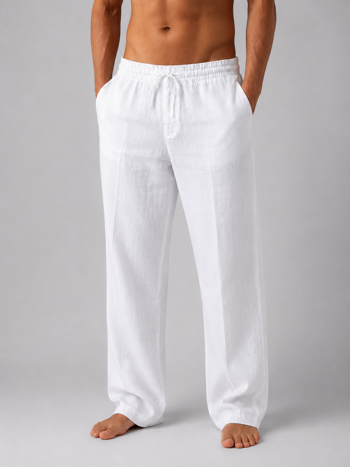 Ethan | Men's Drawstring Linen Pants