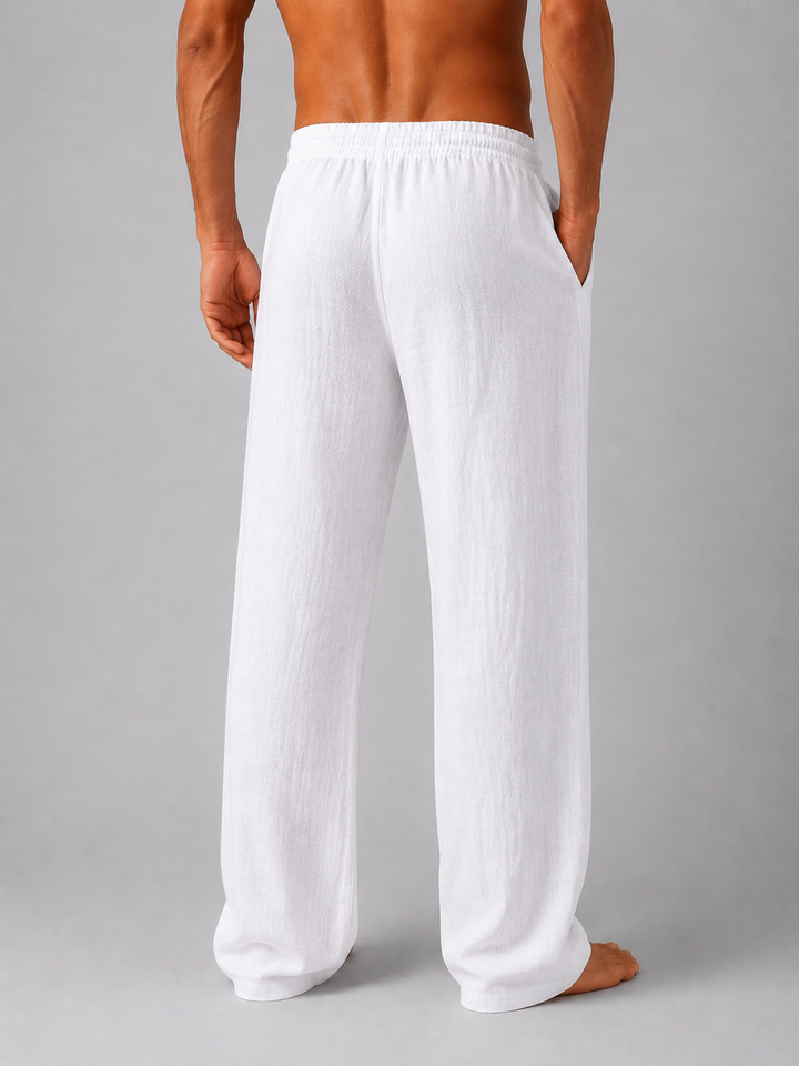 Ethan | Men's Drawstring Linen Pants