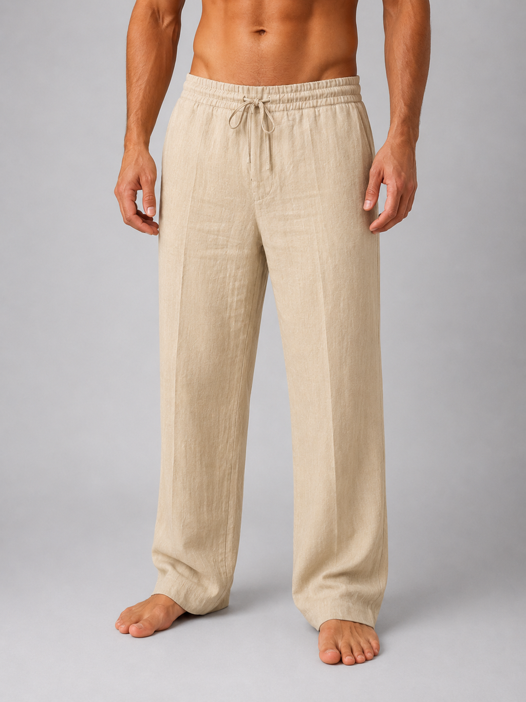 Ethan | Men's Drawstring Linen Pants