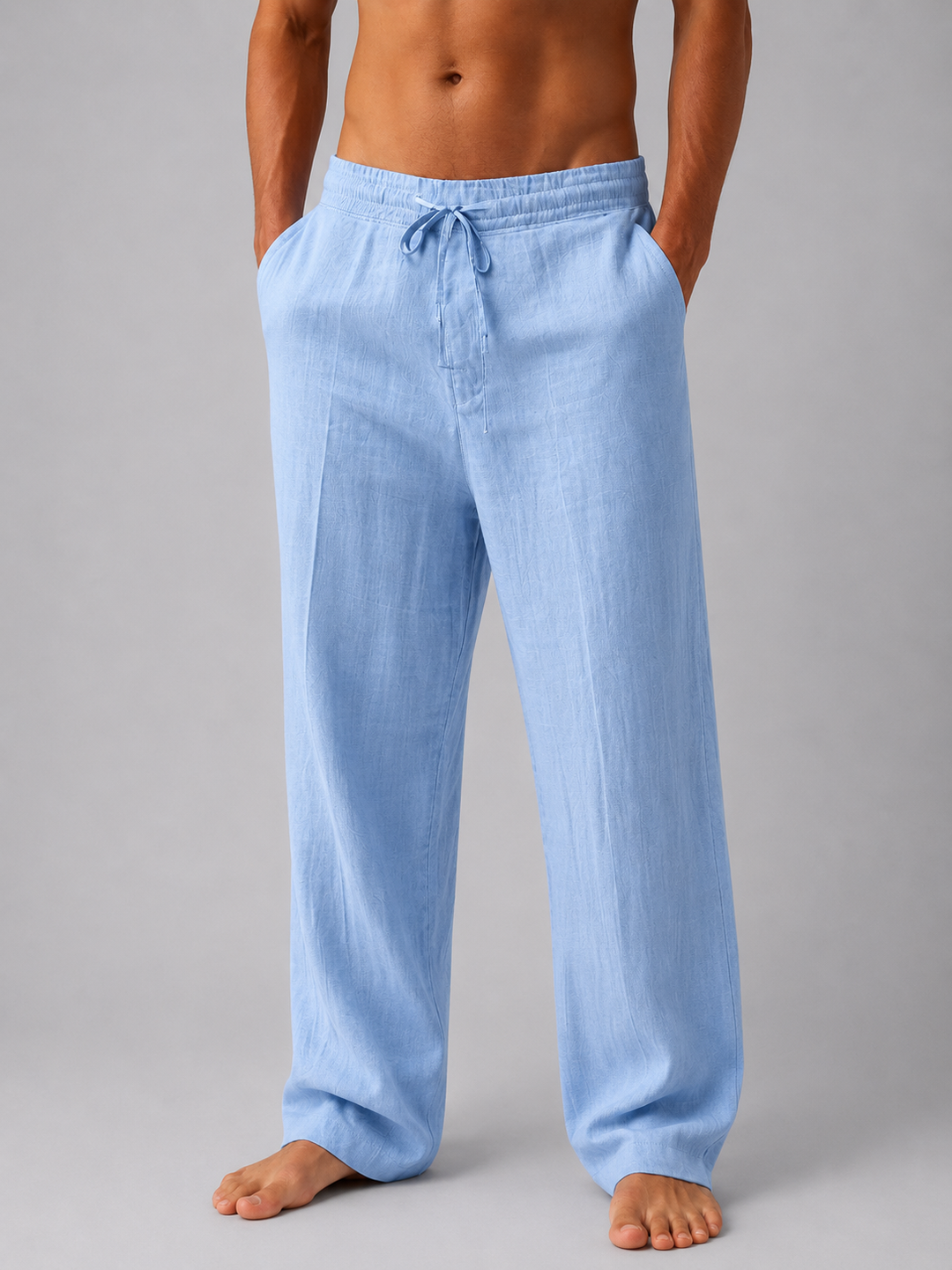 Ethan | Men's Drawstring Linen Pants