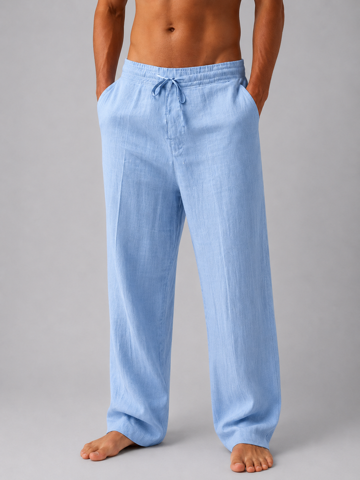Ethan | Men's Drawstring Linen Pants