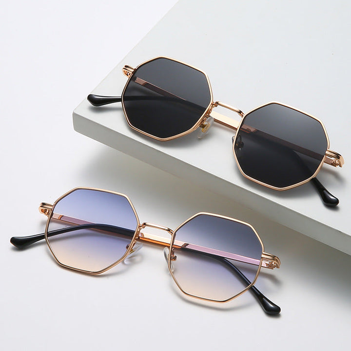 Elise | Women's Vintage Metal Sunglasses with Tinted Lenses