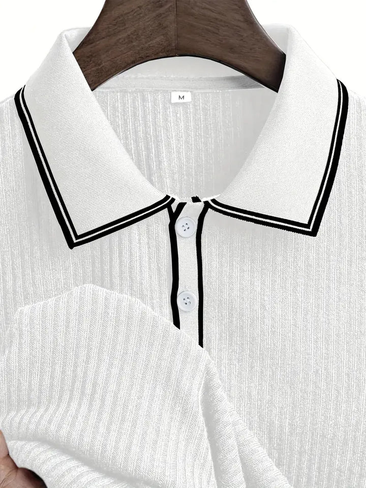 Michael | Men's Ribbed Polo Shirt