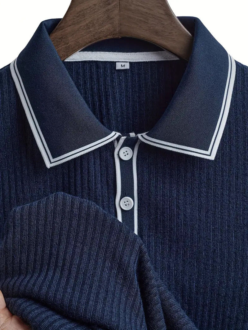 Michael | Men's Ribbed Polo Shirt