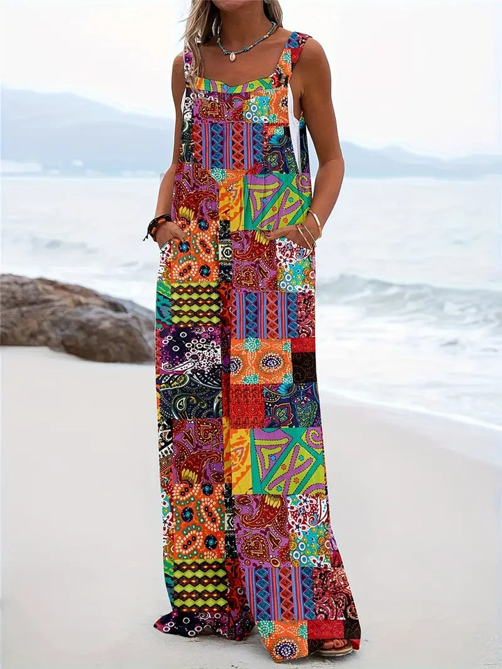Novi | Women's Printed Wide Leg Jumpsuit