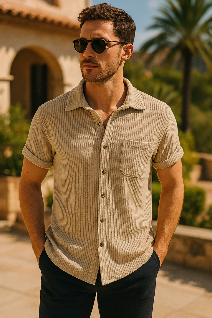 Kevin | Men's Short Sleeve Button Up Shirt