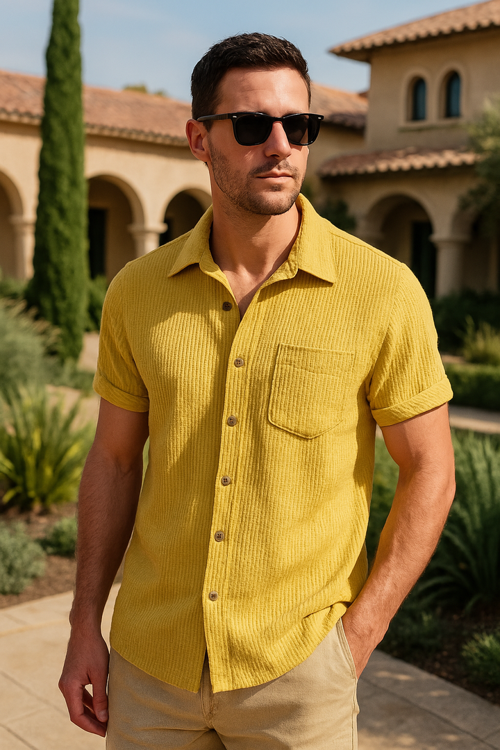 Kevin | Men's Short Sleeve Button Up Shirt