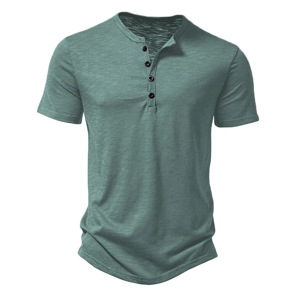 Milo | Men's Short Sleeve Henley T Shirt