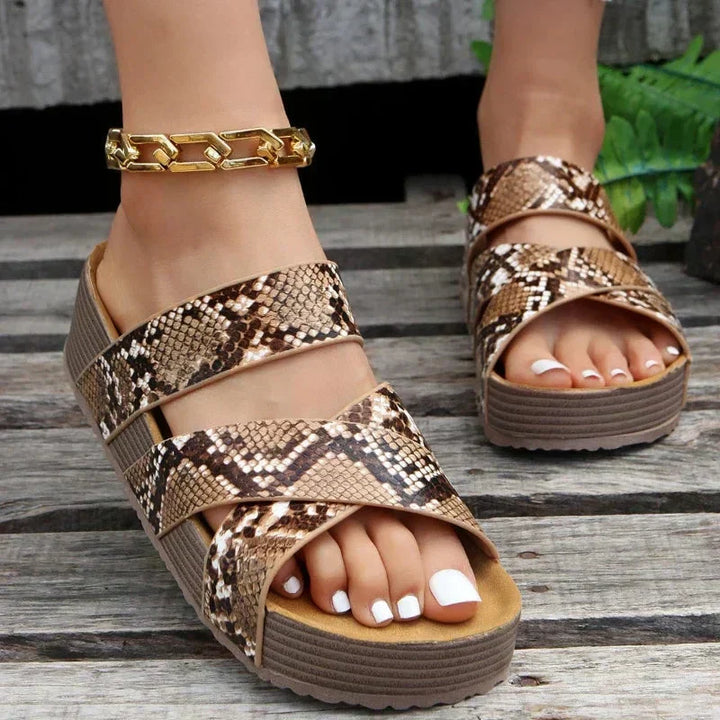 Leah | Women's Comfortable Platform Slide Sandals