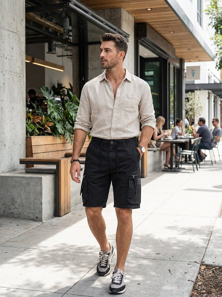 Reid | Men's Multi-Pocket Cargo Shorts
