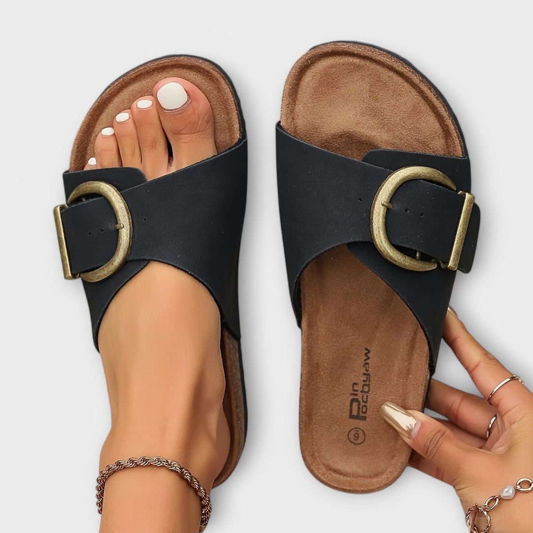 Lissi | Women's Comfortable Buckle Slide Sandals