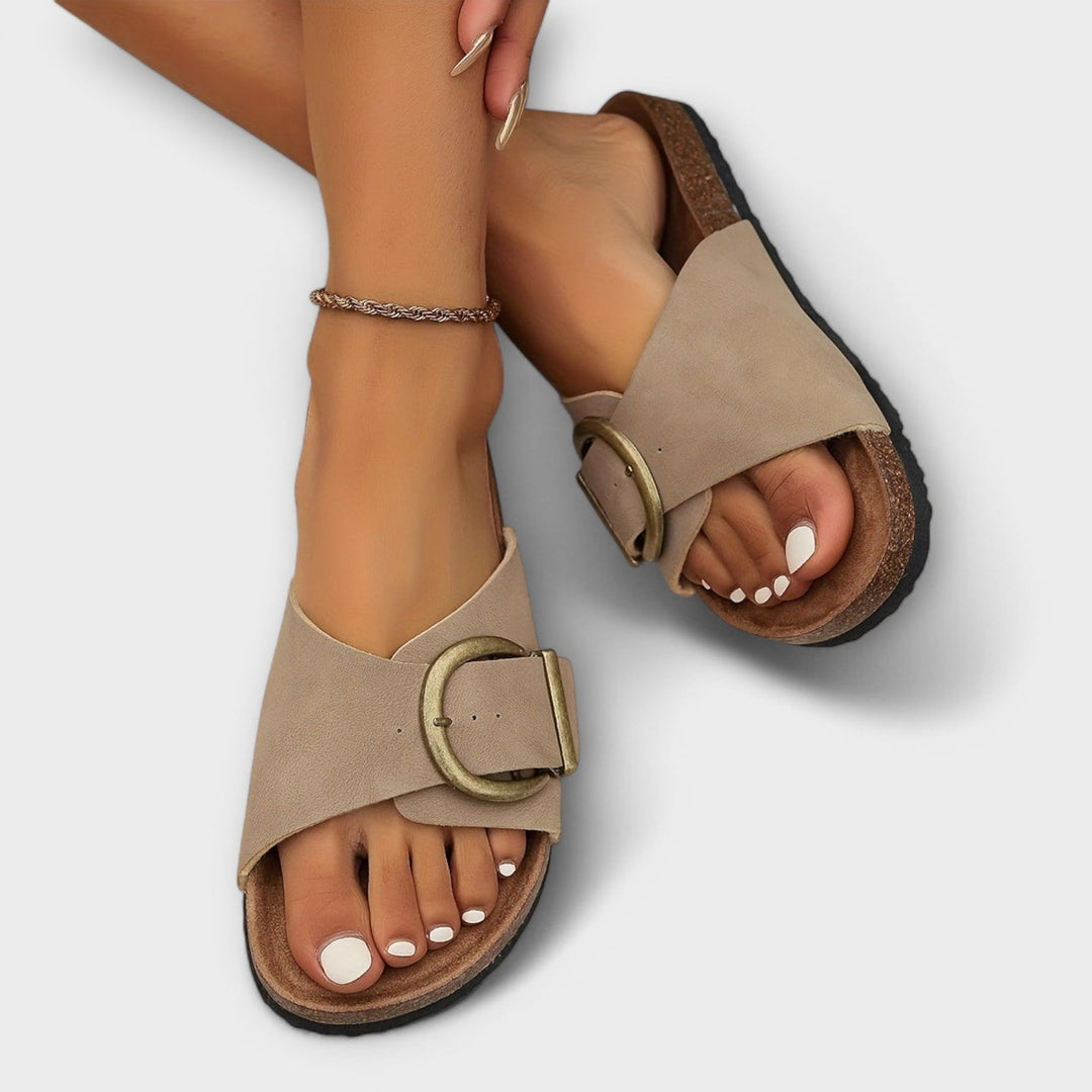 Lissi | Women's Comfortable Buckle Slide Sandals
