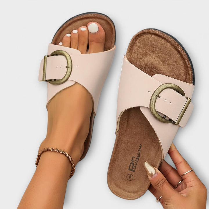 Lissi | Women's Comfortable Buckle Slide Sandals